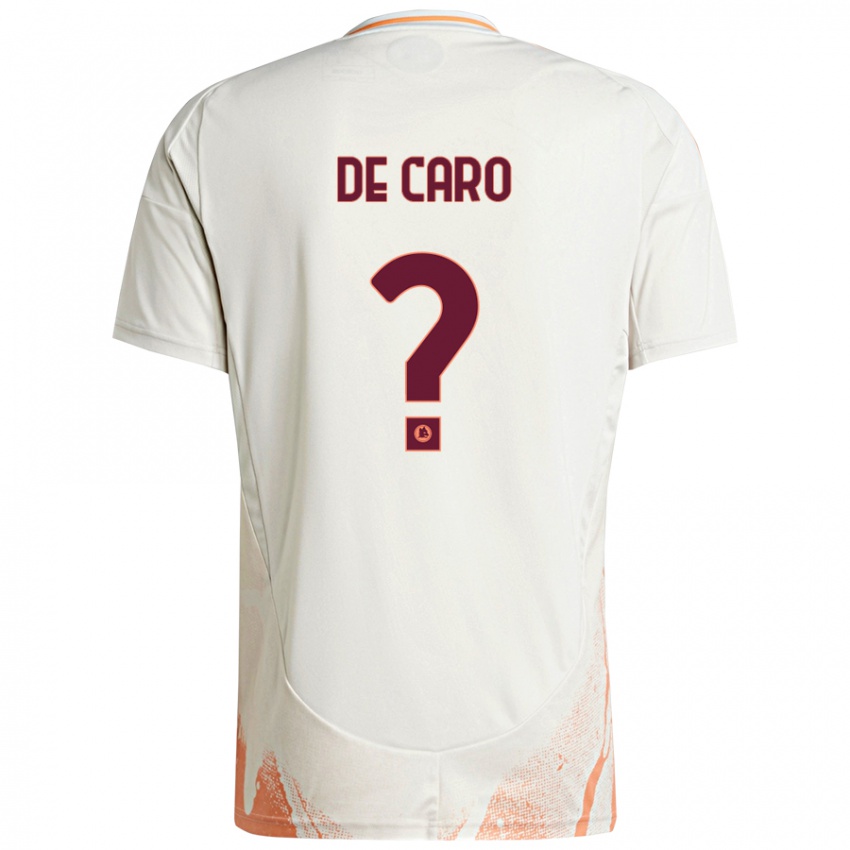 Niño Camiseta Lorenzo De Caro #0 Crema Blanco Naranja 2ª Equipación 2024/25 La Camisa Perú