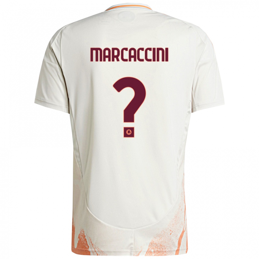 Niño Camiseta Alessio Marcaccini #0 Crema Blanco Naranja 2ª Equipación 2024/25 La Camisa Perú