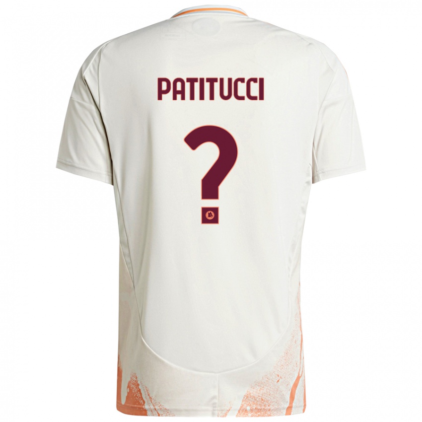 Niño Camiseta Christian Patitucci #0 Crema Blanco Naranja 2ª Equipación 2024/25 La Camisa Perú