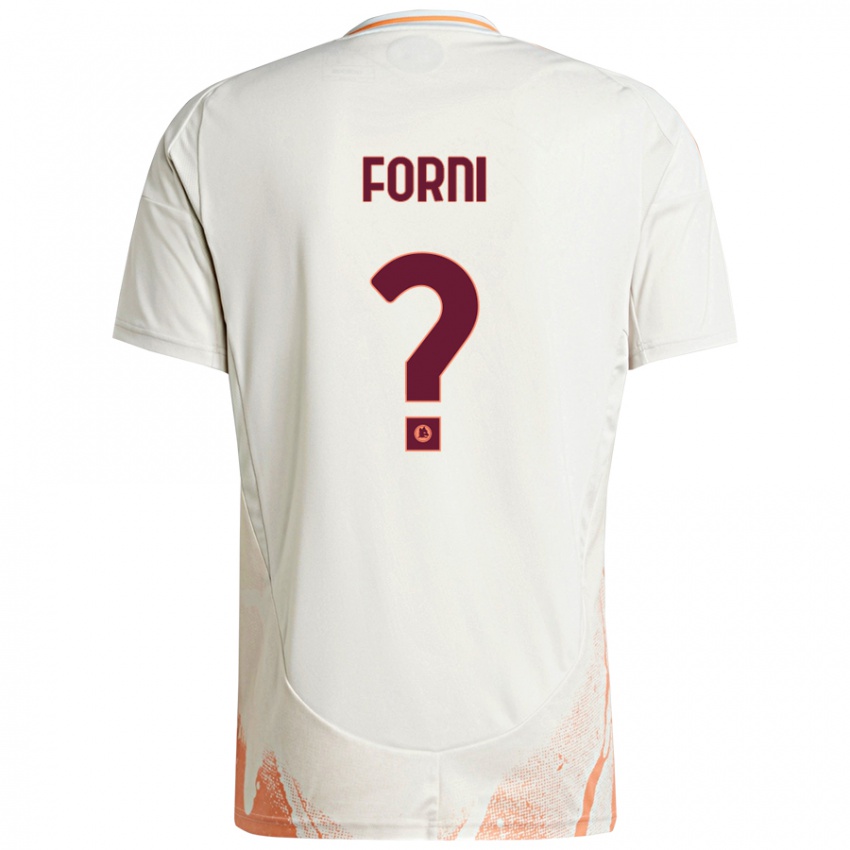 Niño Camiseta Matteo Forni #0 Crema Blanco Naranja 2ª Equipación 2024/25 La Camisa Perú