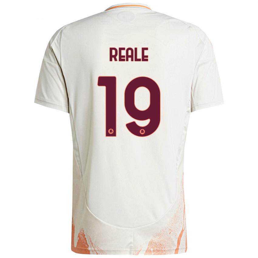 Niño Camiseta Filippo Reale #19 Crema Blanco Naranja 2ª Equipación 2024/25 La Camisa Perú