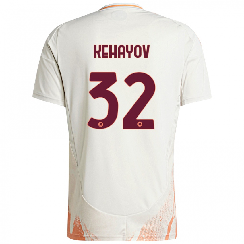 Niño Camiseta Atanas Kehayov #32 Crema Blanco Naranja 2ª Equipación 2024/25 La Camisa Perú