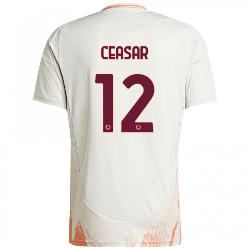 Niño Camiseta Camelia Ceasar #12 Crema Blanco Naranja 2ª Equipación 2024/25 La Camisa Perú