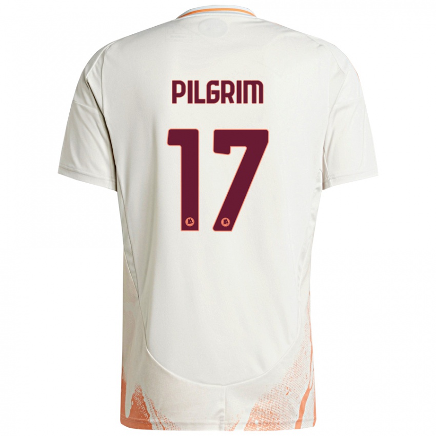 Niño Camiseta Alayah Pilgrim #17 Crema Blanco Naranja 2ª Equipación 2024/25 La Camisa Perú