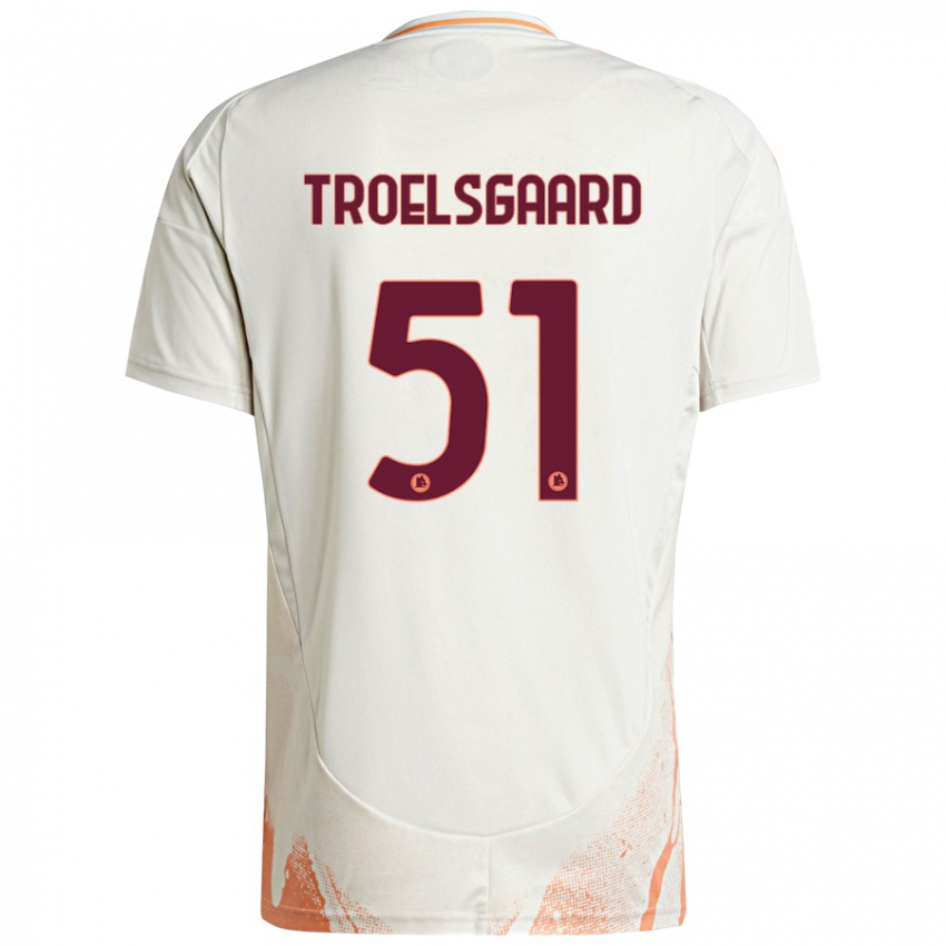 Niño Camiseta Sanne Troelsgaard #51 Crema Blanco Naranja 2ª Equipación 2024/25 La Camisa Perú