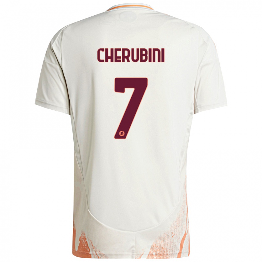 Niño Camiseta Luigi Cherubini #7 Crema Blanco Naranja 2ª Equipación 2024/25 La Camisa Perú