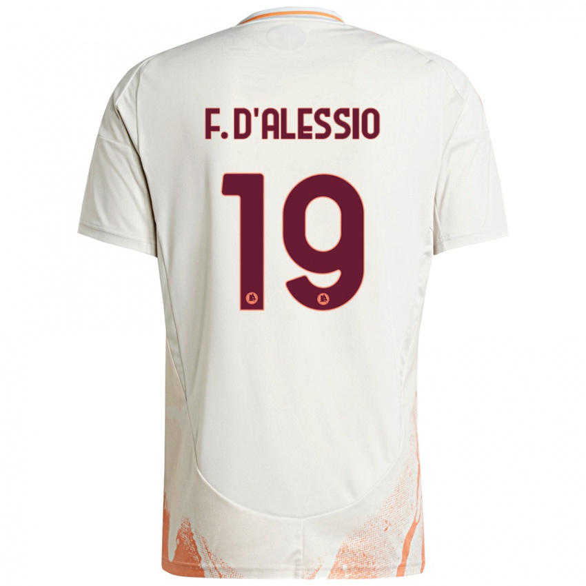 Niño Camiseta Francesco D'alessio #19 Crema Blanco Naranja 2ª Equipación 2024/25 La Camisa Perú