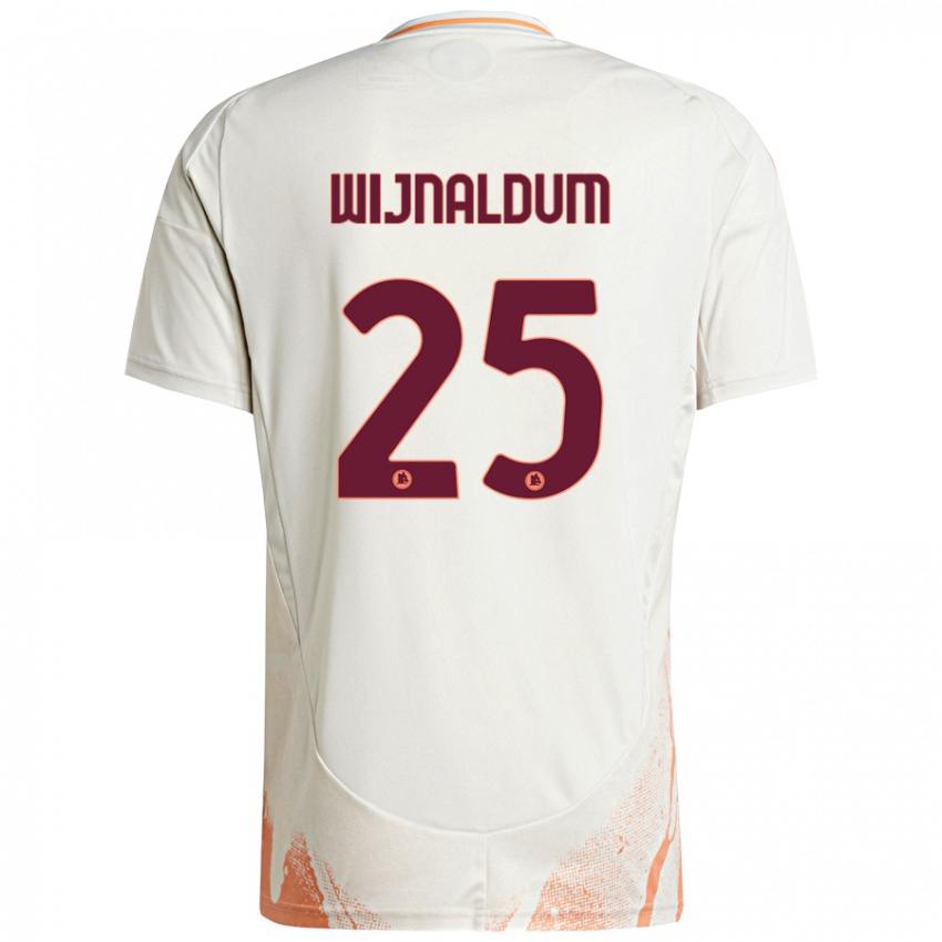 Niño Camiseta Georginio Wijnaldum #25 Crema Blanco Naranja 2ª Equipación 2024/25 La Camisa Perú