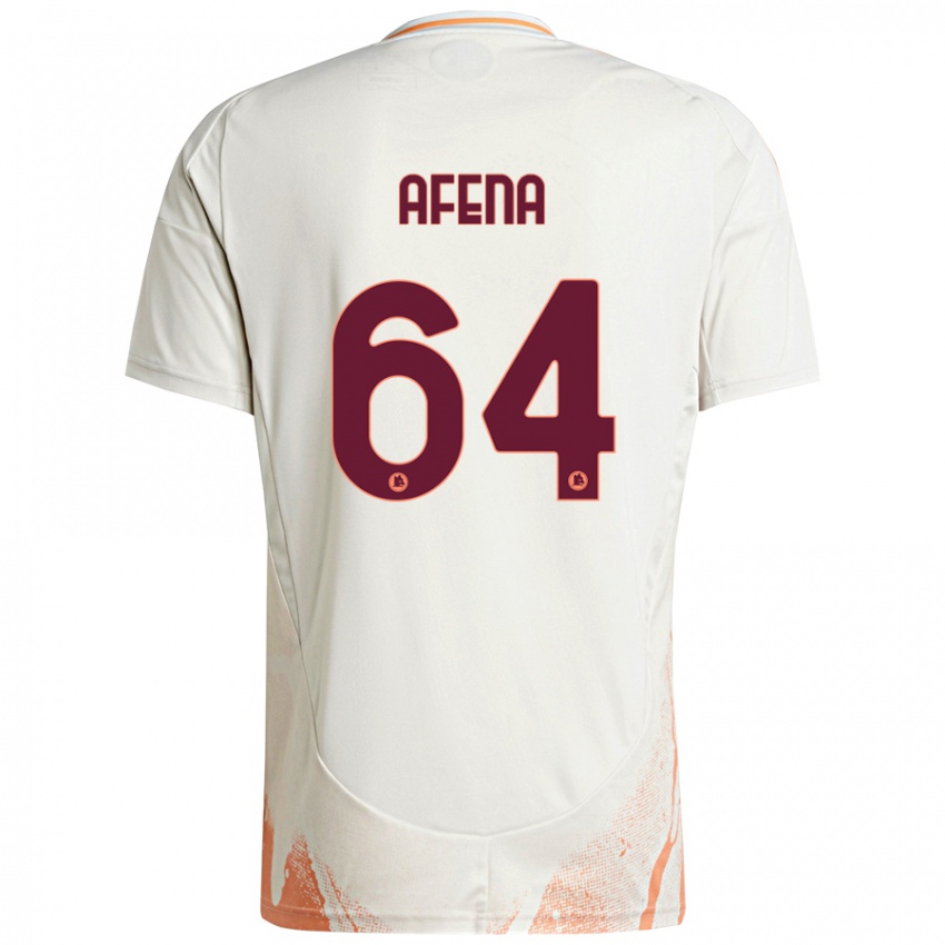 Niño Camiseta Felix Afena-Gyan #64 Crema Blanco Naranja 2ª Equipación 2024/25 La Camisa Perú