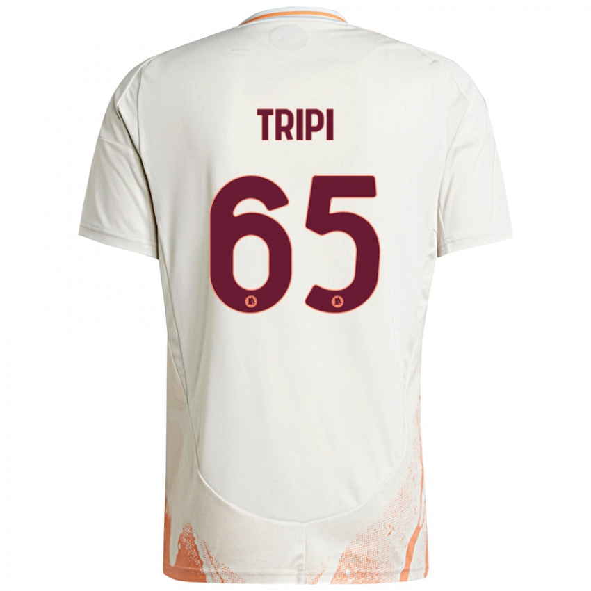 Niño Camiseta Filippo Tripi #65 Crema Blanco Naranja 2ª Equipación 2024/25 La Camisa Perú