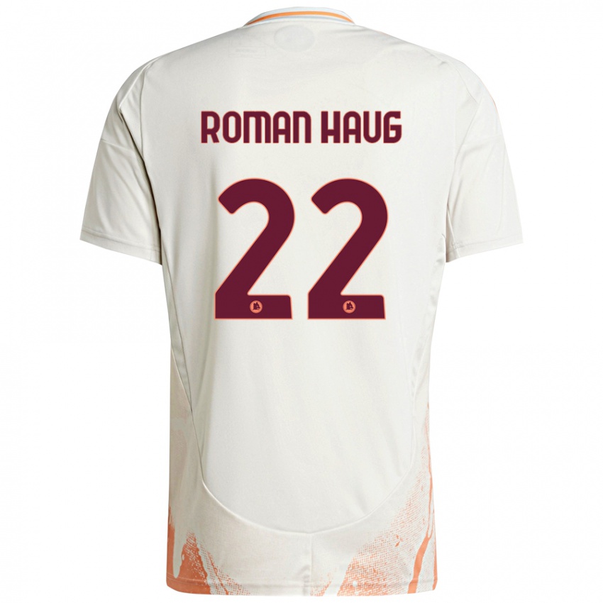 Niño Camiseta Sophie Roman Haug #22 Crema Blanco Naranja 2ª Equipación 2024/25 La Camisa Perú