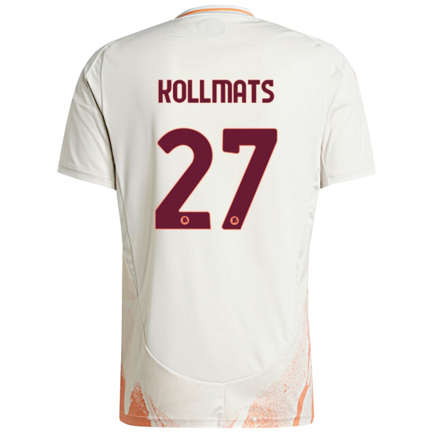 Niño Camiseta Beata Kollmats #27 Crema Blanco Naranja 2ª Equipación 2024/25 La Camisa Perú