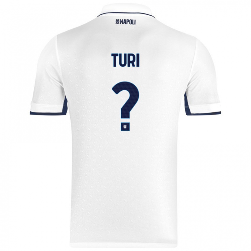 Niño Camiseta Claudio Turi #0 Blanco Azul Real 2ª Equipación 2024/25 La Camisa Perú