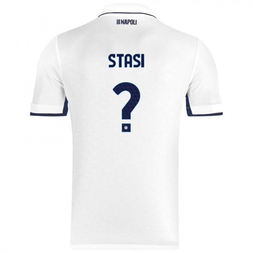 Niño Camiseta Pasquale Stasi #0 Blanco Azul Real 2ª Equipación 2024/25 La Camisa Perú