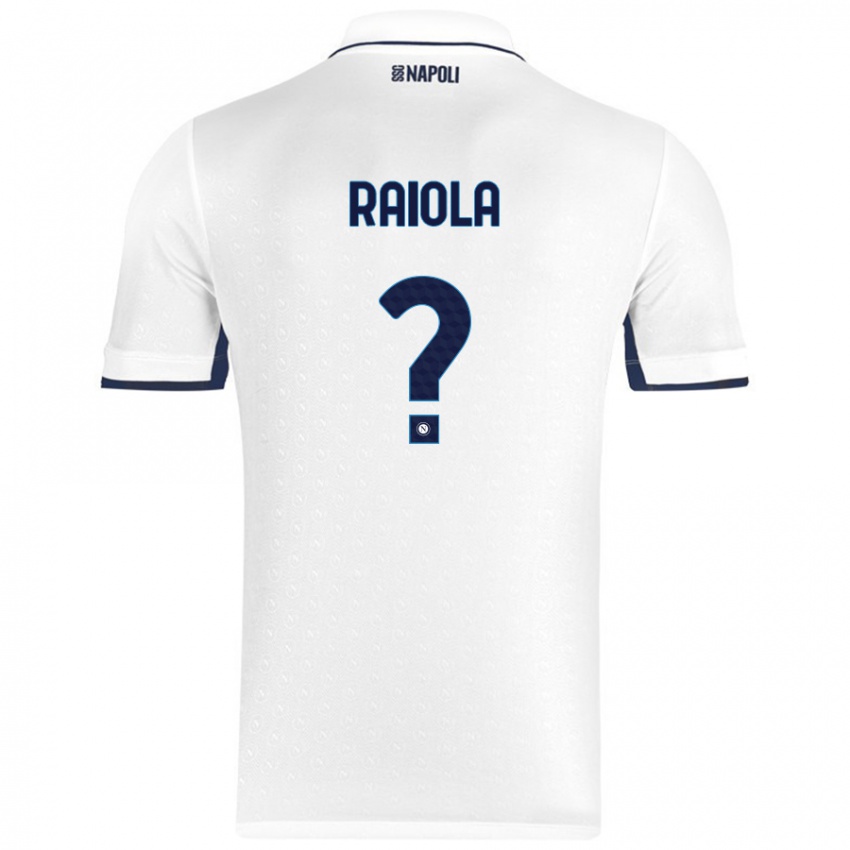 Niño Camiseta Arturo Raiola #0 Blanco Azul Real 2ª Equipación 2024/25 La Camisa Perú