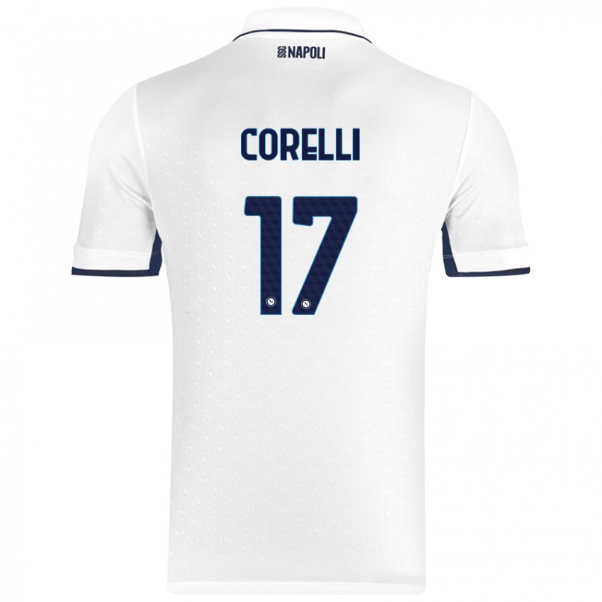 Niño Camiseta Alice Corelli #17 Blanco Azul Real 2ª Equipación 2024/25 La Camisa Perú