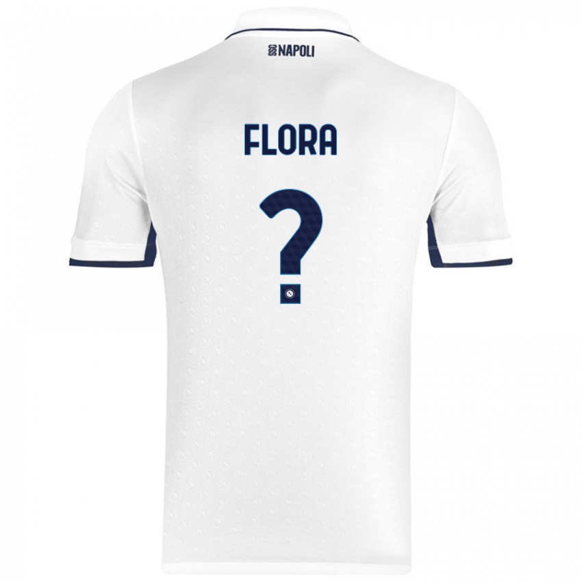 Niño Camiseta Massimiliano Flora #0 Blanco Azul Real 2ª Equipación 2024/25 La Camisa Perú