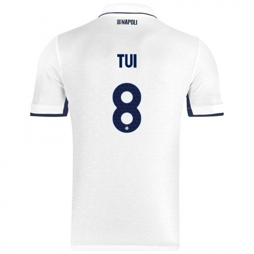 Niño Camiseta Sara Tui #8 Blanco Azul Real 2ª Equipación 2024/25 La Camisa Perú