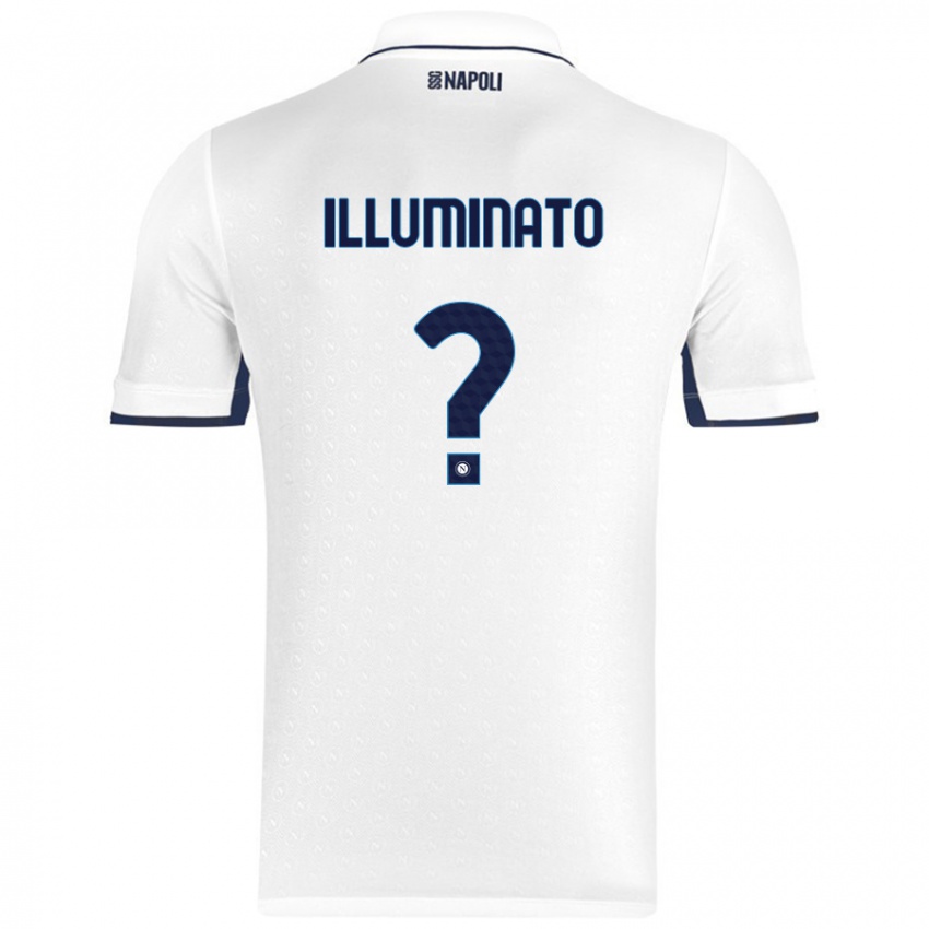 Niño Camiseta Antonio Illuminato #0 Blanco Azul Real 2ª Equipación 2024/25 La Camisa Perú