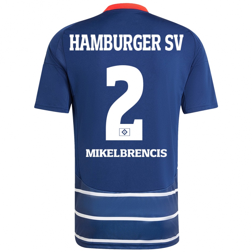 Niño Camiseta William Mikelbrencis #2 Azul Oscuro 2ª Equipación 2024/25 La Camisa Perú