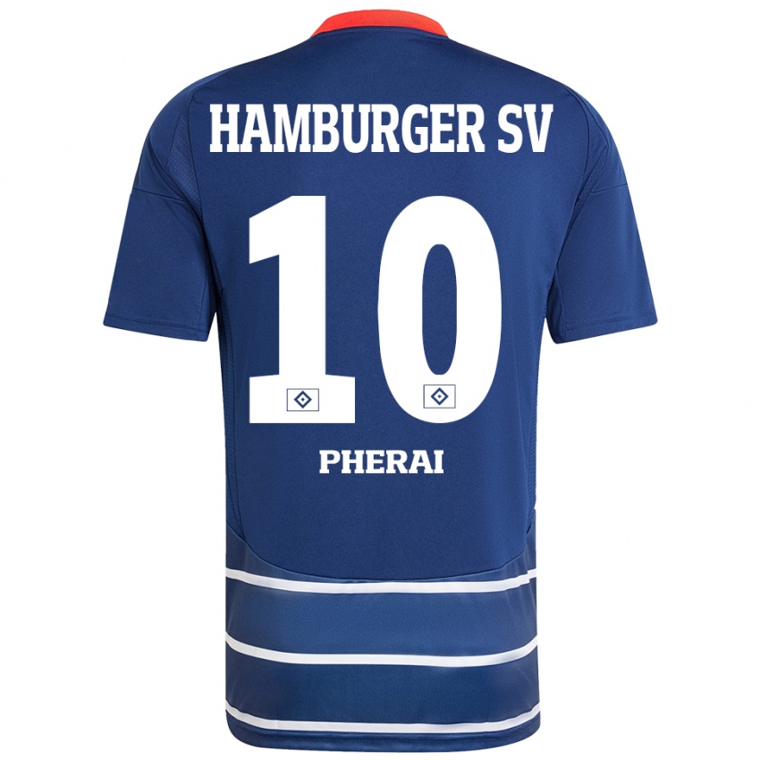 Niño Camiseta Immanuel Pherai #10 Azul Oscuro 2ª Equipación 2024/25 La Camisa Perú