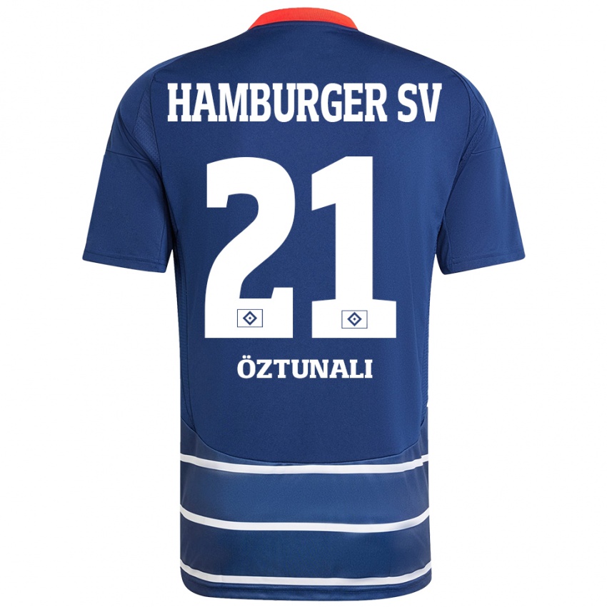 Niño Camiseta Levin Öztunali #21 Azul Oscuro 2ª Equipación 2024/25 La Camisa Perú