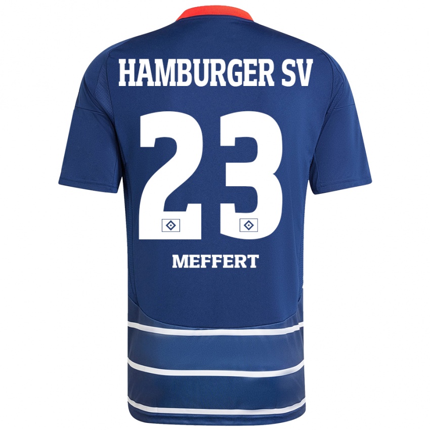 Niño Camiseta Jonas Meffert #23 Azul Oscuro 2ª Equipación 2024/25 La Camisa Perú