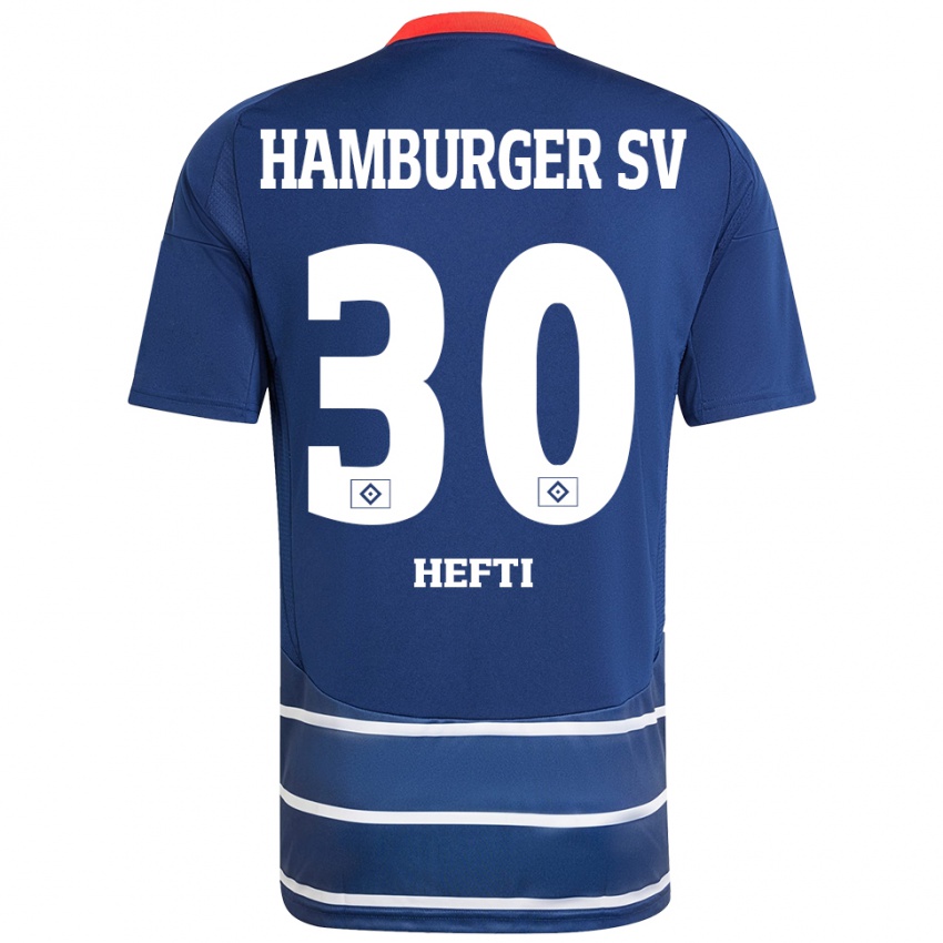 Niño Camiseta Silvan Hefti #30 Azul Oscuro 2ª Equipación 2024/25 La Camisa Perú