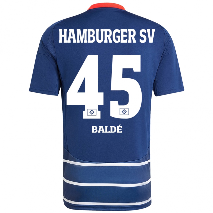 Niño Camiseta Fabio Baldé #45 Azul Oscuro 2ª Equipación 2024/25 La Camisa Perú