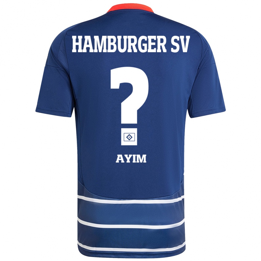 Niño Camiseta Andi Ayim #0 Azul Oscuro 2ª Equipación 2024/25 La Camisa Perú