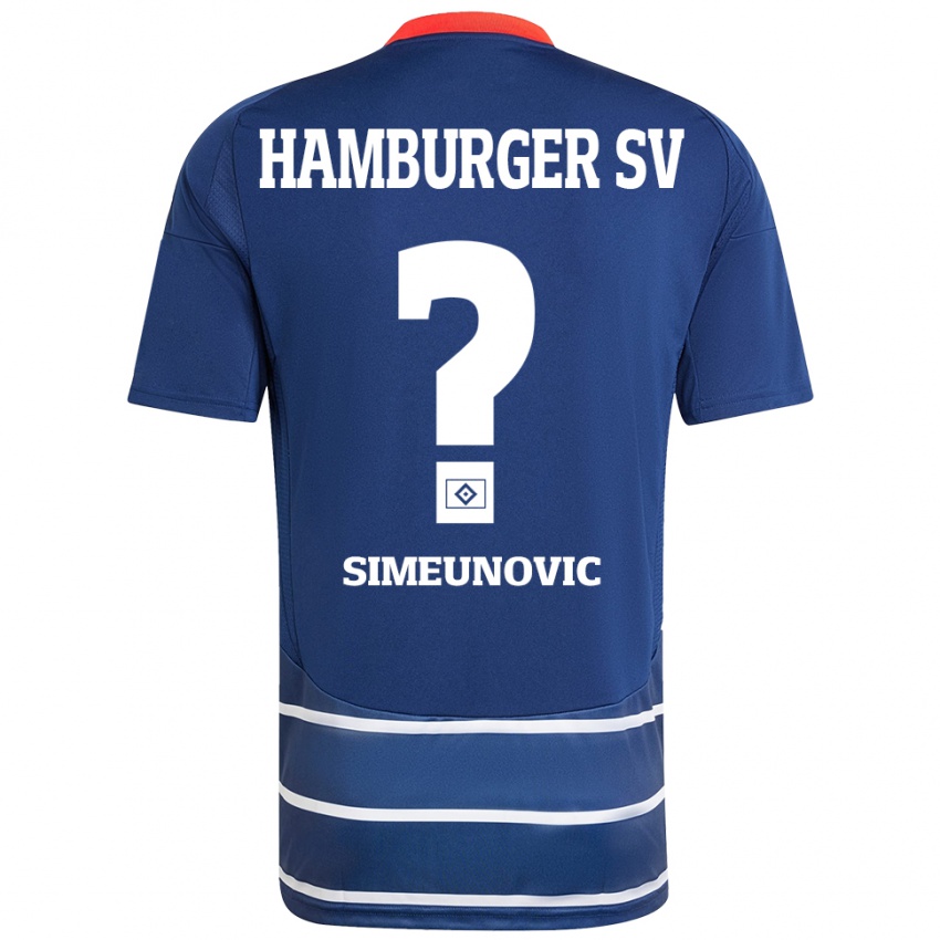 Niño Camiseta Denis Simeunovic #0 Azul Oscuro 2ª Equipación 2024/25 La Camisa Perú