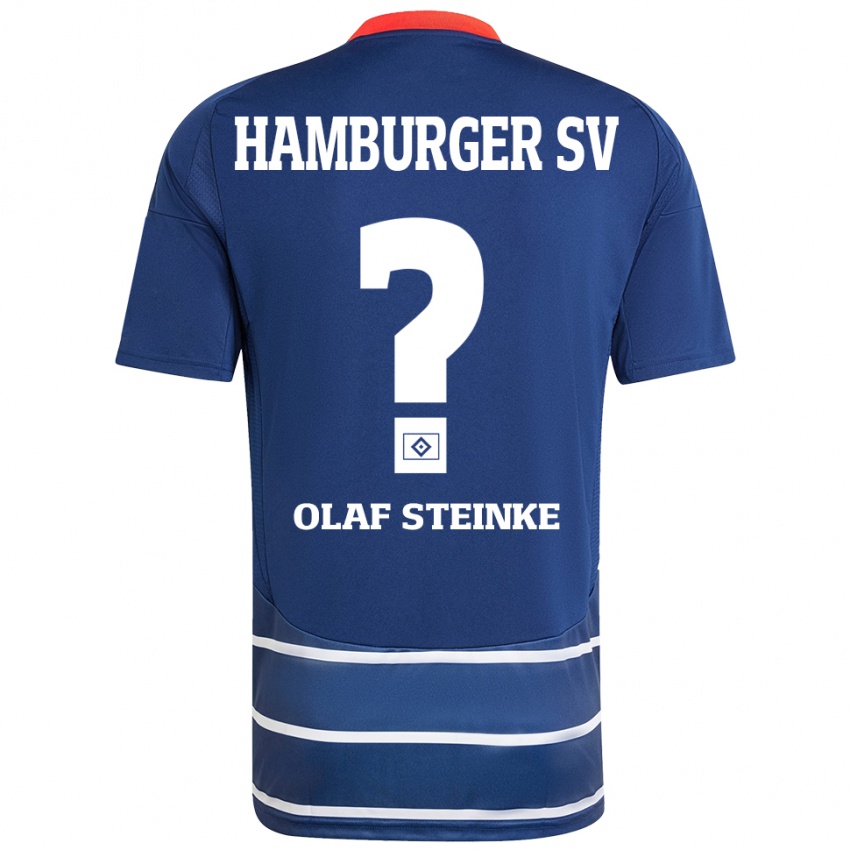 Niño Camiseta Eric Olaf Steinke #0 Azul Oscuro 2ª Equipación 2024/25 La Camisa Perú