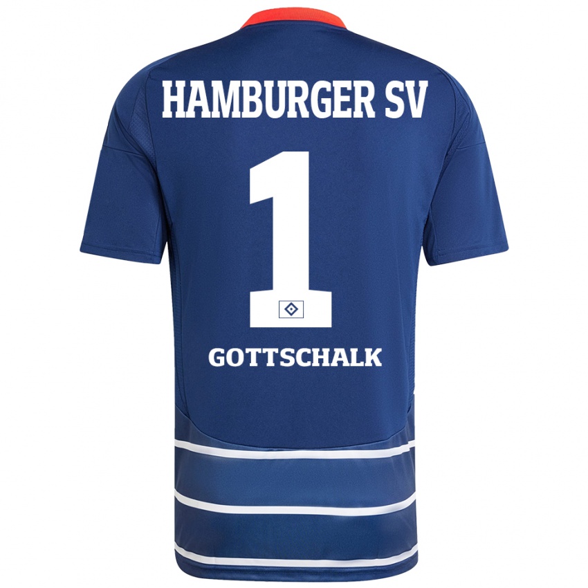 Niño Camiseta Juri Gottschalk #1 Azul Oscuro 2ª Equipación 2024/25 La Camisa Perú