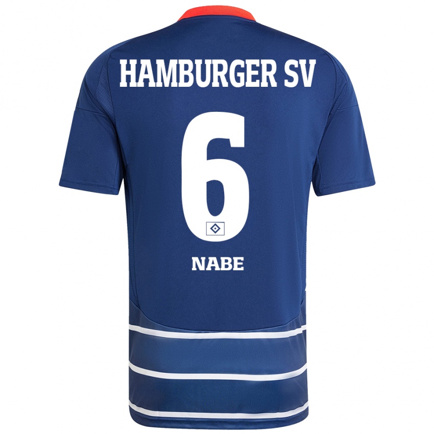 Niño Camiseta Jamal Nabe #6 Azul Oscuro 2ª Equipación 2024/25 La Camisa Perú