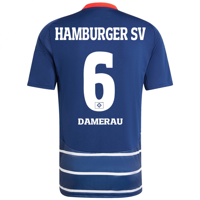 Niño Camiseta Alexander Werner Damerau #6 Azul Oscuro 2ª Equipación 2024/25 La Camisa Perú