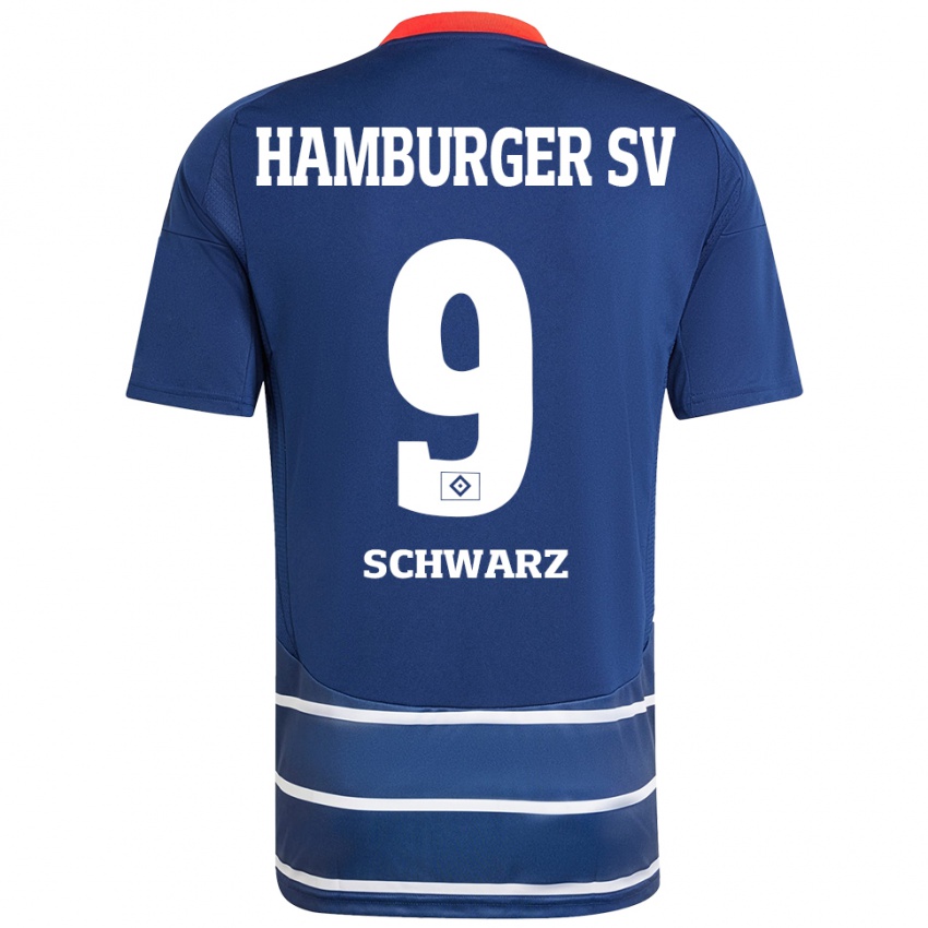 Niño Camiseta Rafael Schwarz #9 Azul Oscuro 2ª Equipación 2024/25 La Camisa Perú