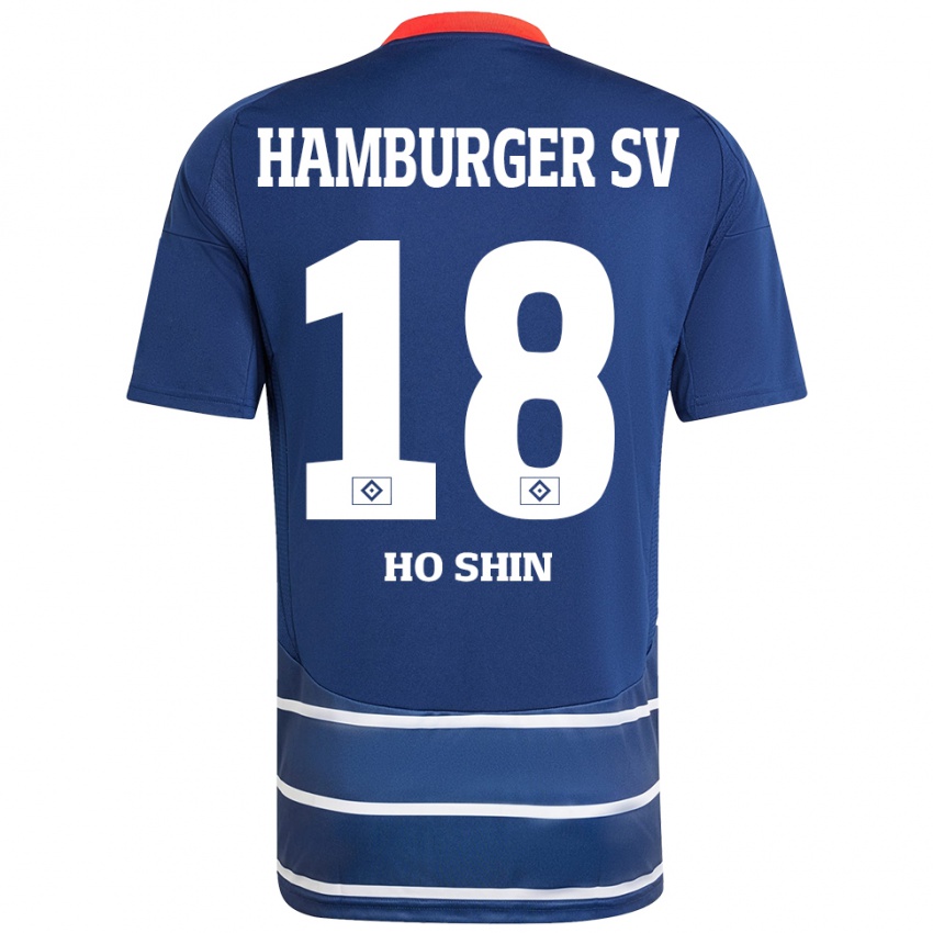 Niño Camiseta Jae Ho Shin #18 Azul Oscuro 2ª Equipación 2024/25 La Camisa Perú