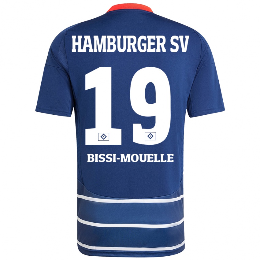 Niño Camiseta Jason Bissi-Mouelle #19 Azul Oscuro 2ª Equipación 2024/25 La Camisa Perú