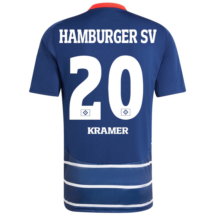 Niño Camiseta Timon Kramer #20 Azul Oscuro 2ª Equipación 2024/25 La Camisa Perú