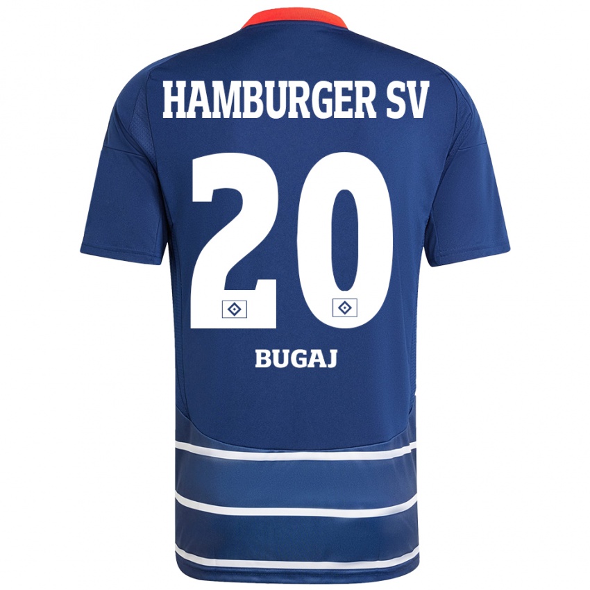 Niño Camiseta Jan-Luca Bugaj #20 Azul Oscuro 2ª Equipación 2024/25 La Camisa Perú