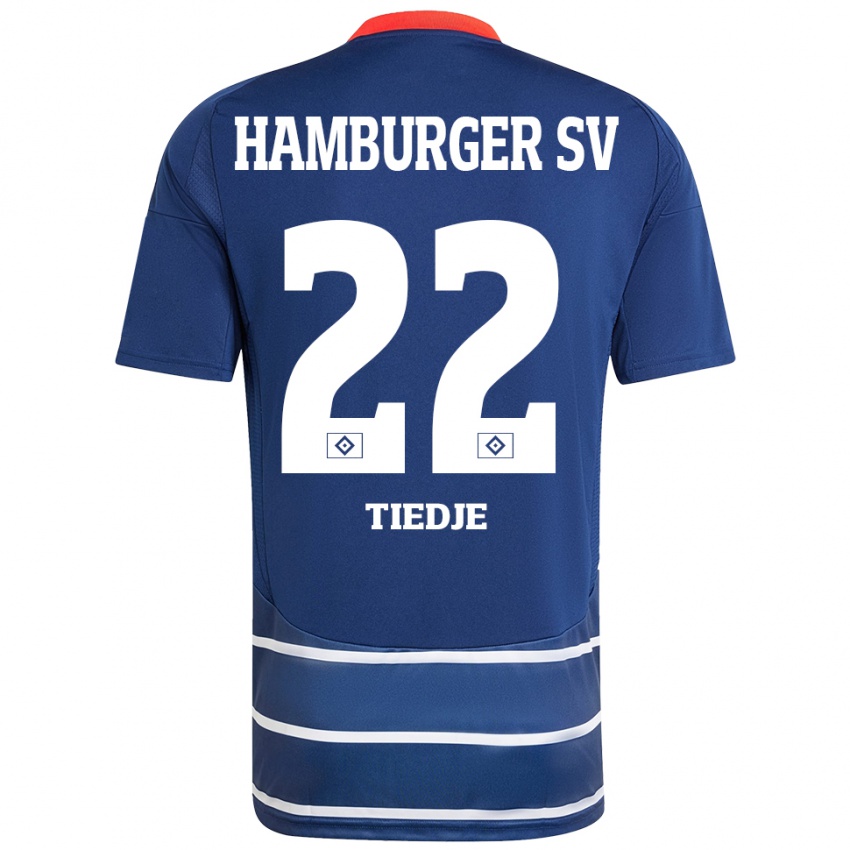 Niño Camiseta Patrick Tiedje #22 Azul Oscuro 2ª Equipación 2024/25 La Camisa Perú