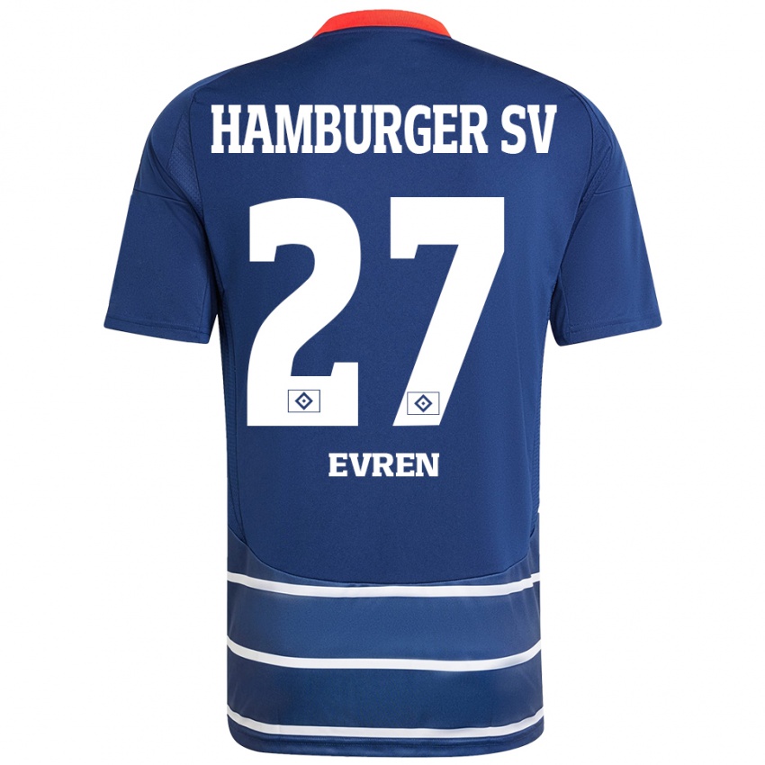 Niño Camiseta Batuhan Evren #27 Azul Oscuro 2ª Equipación 2024/25 La Camisa Perú