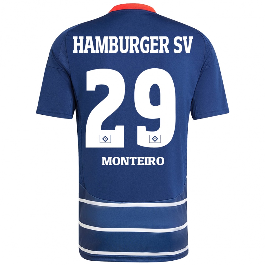 Niño Camiseta Alfa Monteiro #29 Azul Oscuro 2ª Equipación 2024/25 La Camisa Perú