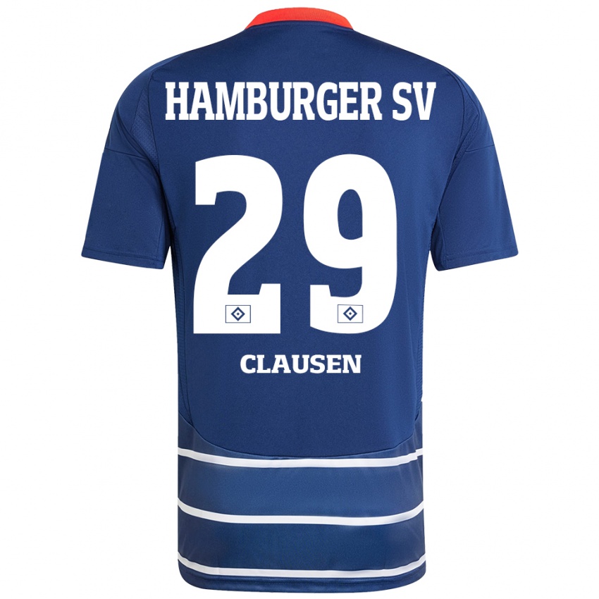 Niño Camiseta Lina Clausen #29 Azul Oscuro 2ª Equipación 2024/25 La Camisa Perú