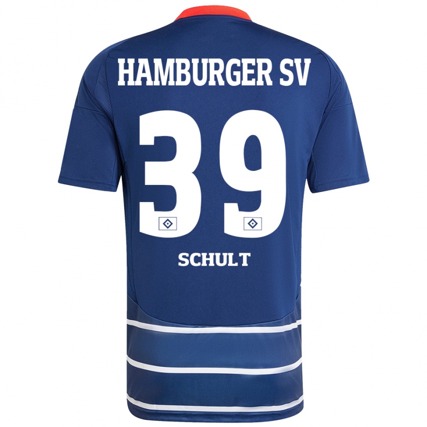 Niño Camiseta Almuth Schult #39 Azul Oscuro 2ª Equipación 2024/25 La Camisa Perú