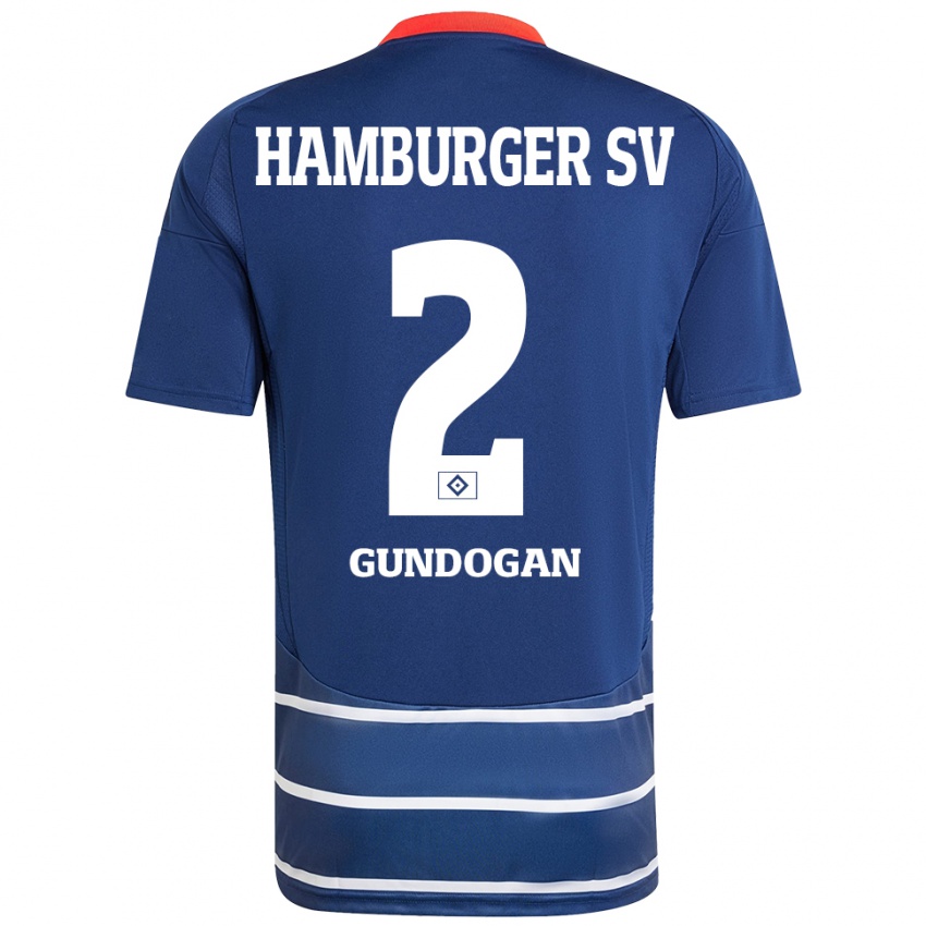 Niño Camiseta Haci Gündogan #2 Azul Oscuro 2ª Equipación 2024/25 La Camisa Perú