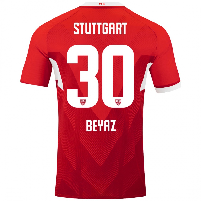 Niño Camiseta Ömer Beyaz #30 Rojo Blanco 2ª Equipación 2024/25 La Camisa Perú