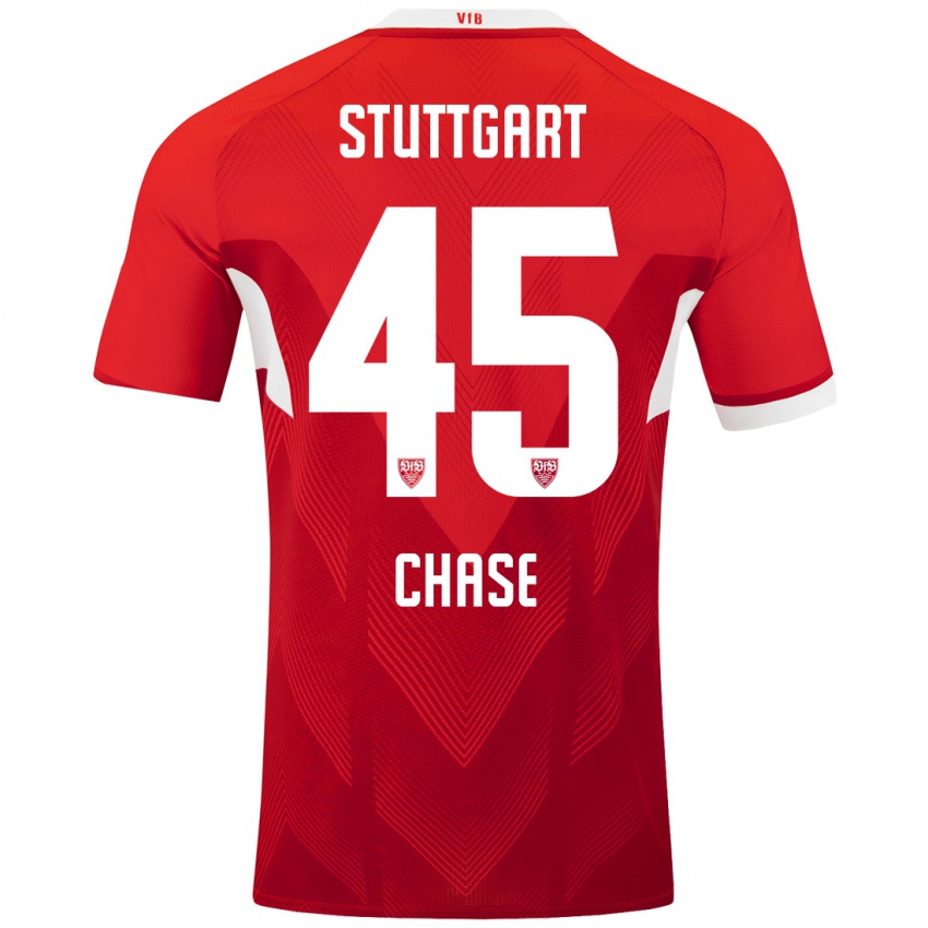 Niño Camiseta Anrie Chase #45 Rojo Blanco 2ª Equipación 2024/25 La Camisa Perú