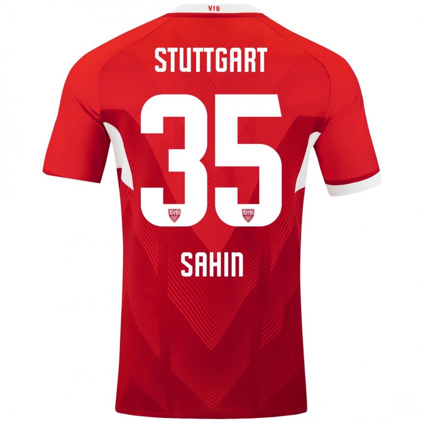 Niño Camiseta Mehmet Sahin #35 Rojo Blanco 2ª Equipación 2024/25 La Camisa Perú