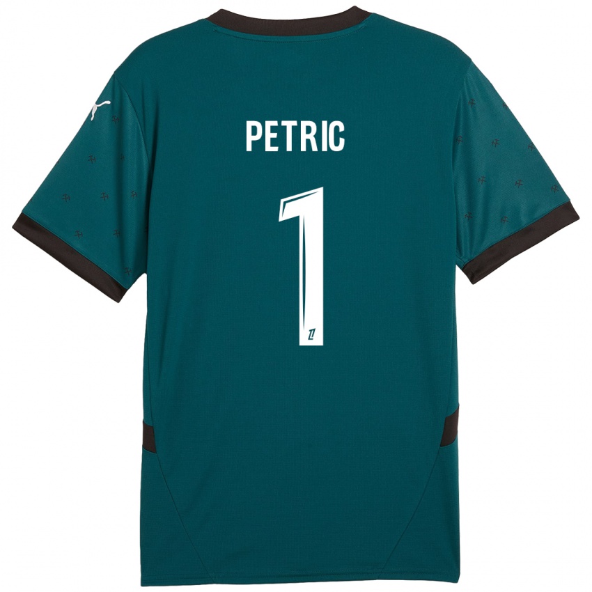 Niño Camiseta Denis Petric #1 Verde Oscuro 2ª Equipación 2024/25 La Camisa Perú